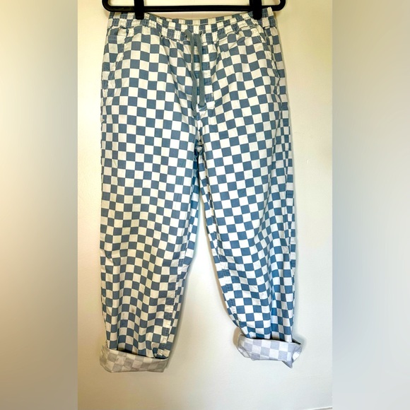 Vans Checkered Pants - Blue and White - Picture 2 of 4
